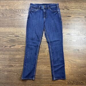 5.11 Tactical Jeans Womens 12 Long Blue Dark Wash Mid Rise Straight Leg Denim